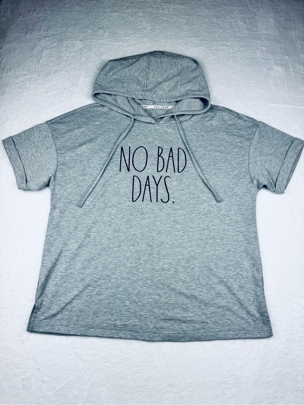 Rae Dunn hooded sweatshirt. Graphic words. Unsure of size, see measurements